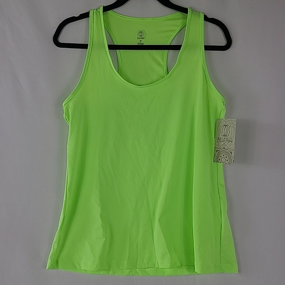 Balance Collection Women's Racerback Yoga Tank Neon Yellow Sz M NWT - Picture 1 of 4